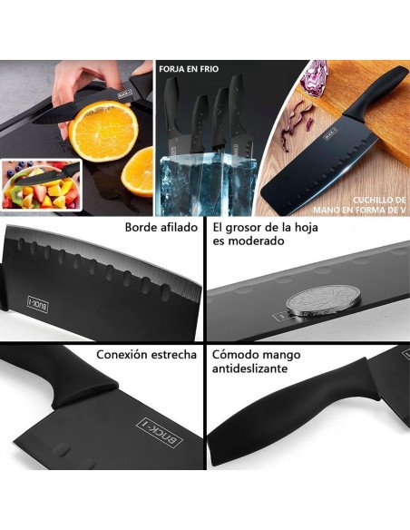 Juego de cuchillos de cocina importado al mayoreo en LHESH