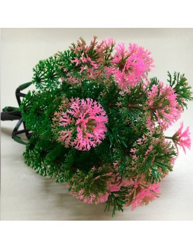 FLOR ARTIFICIAL ROSA C/MACETA PAQ 12 PIEZAS SHIRLEY