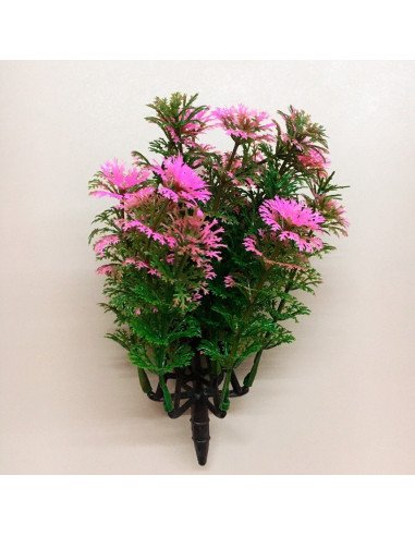 FLOR ARTIFICIAL ROSA C/MACETA PAQ 12 PIEZAS SHIRLEY