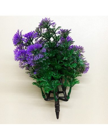 FLOR ARTIFICIAL MORADA C/MACETA PAQ 12 PIEZAS SHIRLEY