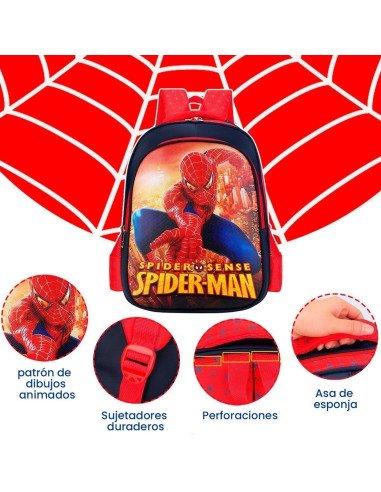 MOCHILA SPIDERMAN ESCOLAR SHIRLEY