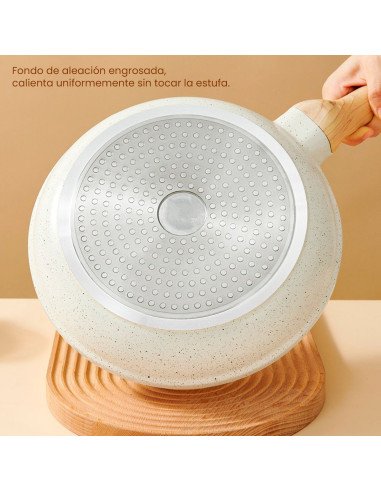 Juego de sartenes con tapa importado al mayoreo en LHESH