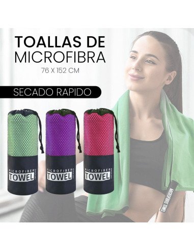 Toallas de microfibra de secado rápido, colores vibrantes ofrece LHESH al mayoreo - ID 39759