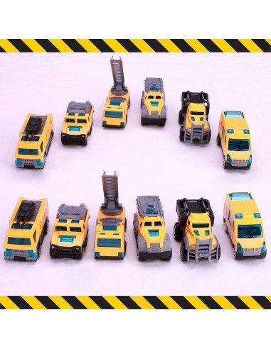 Set de 6 carritos de juguete importado al mayoreo en LHESH