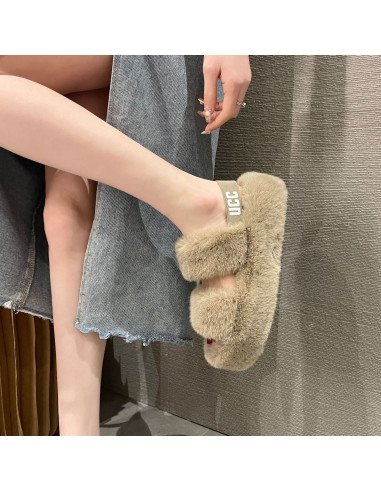 Sandalia tipo Pantufla dama al mayoreo ofrece LHESH - ID 41731-37631 café