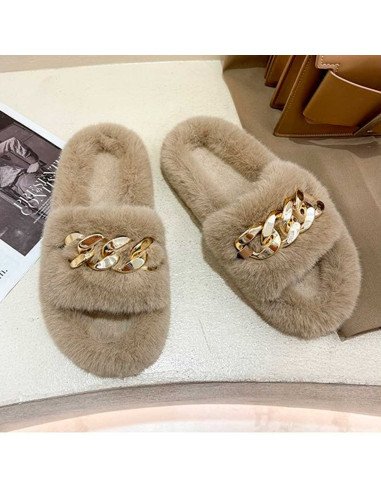 Pantufla dama al mayoreo ofrece LHESH - ID 41736-36704 beige