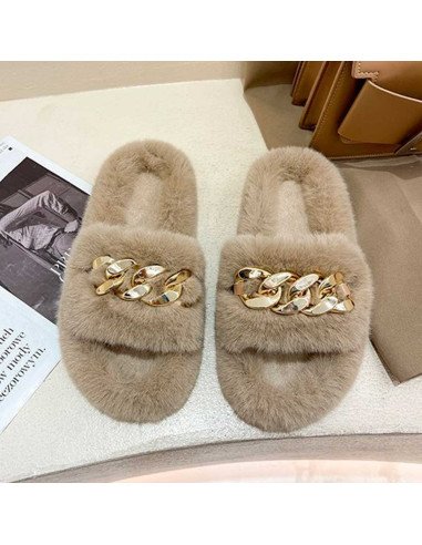 Pantufla dama al mayoreo ofrece LHESH - ID 41736-36704 beige