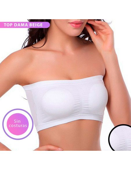 Top sin tirantes con malla transpirable al mayoreo en LHESH