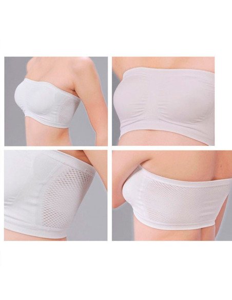 Top sin tirantes con malla transpirable al mayoreo en LHESH