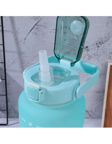 ¡Oferta Imperdible! Set de botellas motivacionales 2L Y 800 ml. en LHESH.mx - Mayoreo de Calzado y Ropa Infantil.