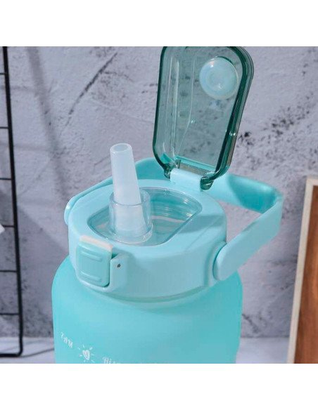 ¡Oferta Imperdible! Set de botellas motivacionales 2L Y 800 ml. en LHESH.mx - Mayoreo de Calzado y Ropa Infantil.