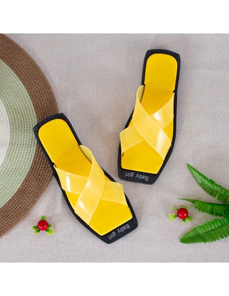 Sandalias al Mayoreo para Dama en LHESH - ID 42743 amarillo