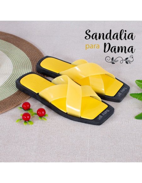 Sandalias al Mayoreo para Dama en LHESH - ID 42743 amarillo