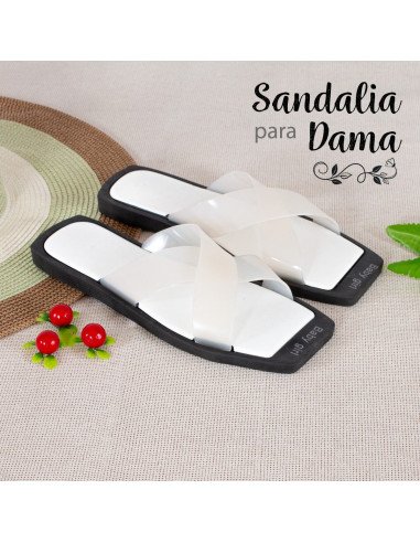 Sandalias al Mayoreo para Dama en LHESH - ID 42744 blanco