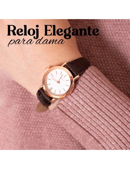 Reloj de pulsera al mayoreo ofrece LHESH – ID 42946-39134 café/blanco