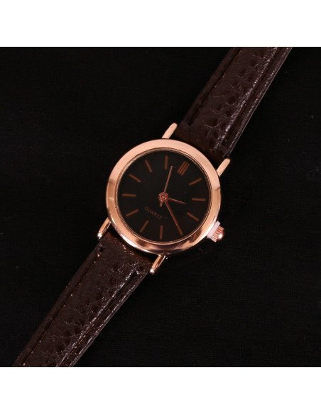 Reloj de pulsera al mayoreo ofrece LHESH – ID 42949-39134 café/negro