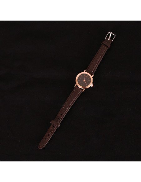 Reloj de pulsera al mayoreo ofrece LHESH – ID 42949-39134 café/negro