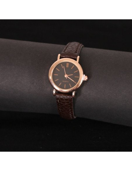 Reloj de pulsera al mayoreo ofrece LHESH – ID 42949-39134 café/negro