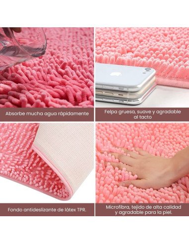 Tapete de baño suave y absorbente importado al mayoreo en LHESH