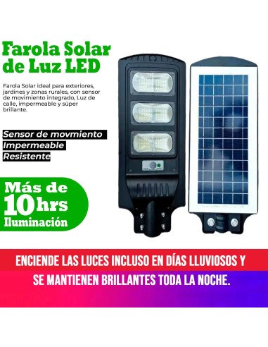 Lampara solar luz LED importada al mayoreo en LHESH
