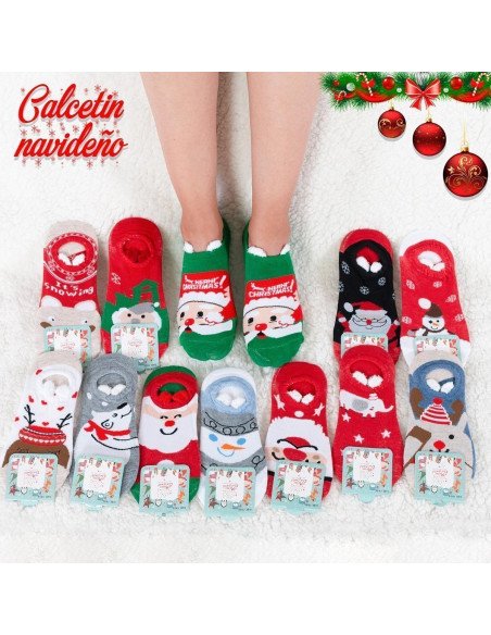 calcetín navideño MIN-TIN| LHESH.mx | Mayoreo Calzado, Ropa y más productos
