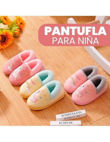 Pantuflas de Unicornio para niña al mayoreo en LHESH