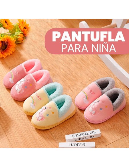 Pantuflas de Unicornio para niña al mayoreo en LHESH