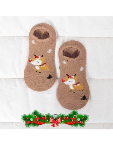 CALCETIN NAVIDEÑO NIÑO 8-12 AÑOS PAQ 12 PARES MIN-TIN