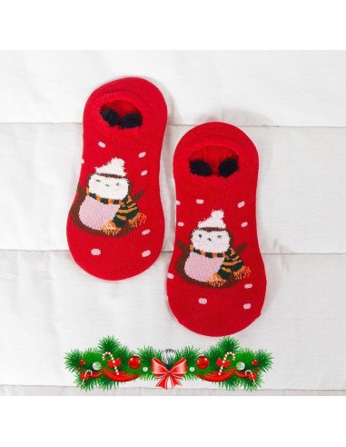 CALCETIN NAVIDEÑO NIÑO 8-12 AÑOS PAQ 12 PARES MIN-TIN