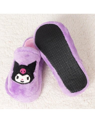 PANTUFLA CROCK DAMA HELLO KITTY NEGRA BRILLOS SLIPPER