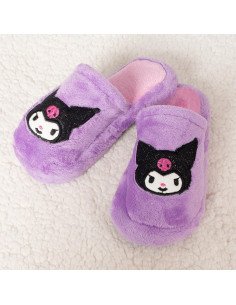 PANTUFLA CROCK DAMA HELLO KITTY NEGRA BRILLOS SLIPPER 2