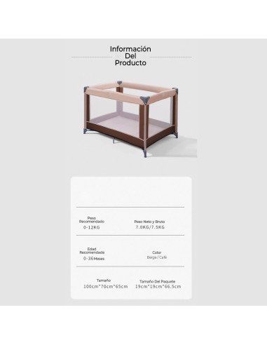 Cuna Portátil  para Bebé Importada al Mayoreo en LHESH