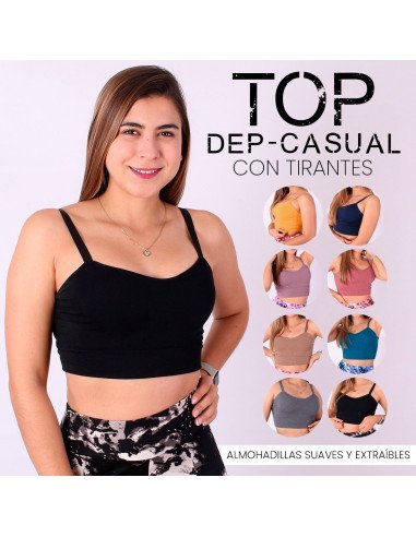 Compra Tops Deportivos de Lila Importados al Mayoreo en LHESH