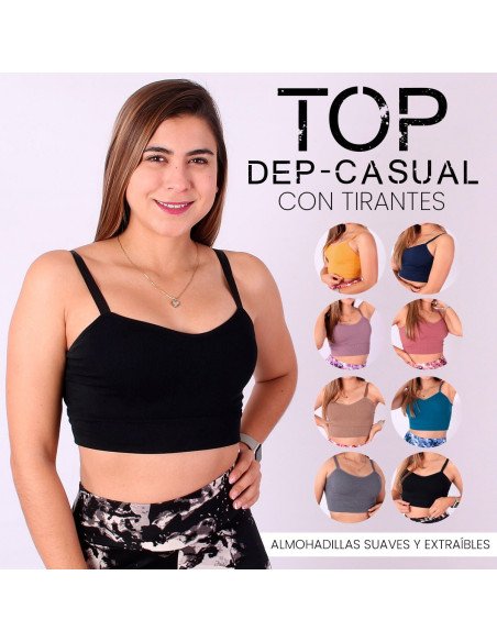 Compra Tops Deportivos de Lila Importados al Mayoreo en LHESH