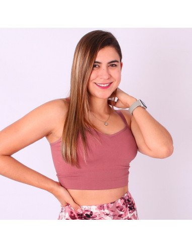 Compra Tops Deportivos de Lila Importados al Mayoreo en LHESH