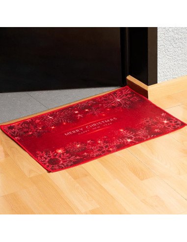 Tapete de Bienvenida Navideño importado al mayoreo en LHESH