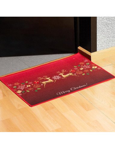 Tapete de Bienvenida Navideño importado al mayoreo en LHESH