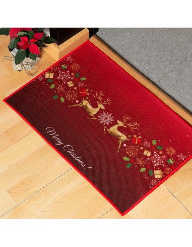 Tapete de Bienvenida Navideño importado al mayoreo en LHESH