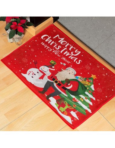 Tapete de Bienvenida Navideño importado al mayoreo en LHESH