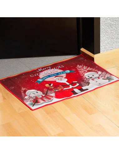 Tapete de Bienvenida Navideño importado al mayoreo en LHESH