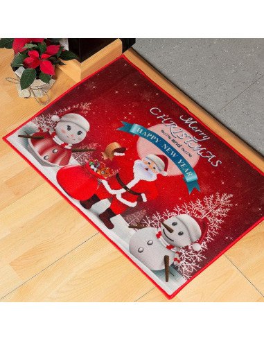 Tapete de Bienvenida Navideño importado al mayoreo en LHESH