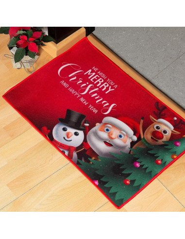 Tapete de Bienvenida Navideño importado al mayoreo en LHESH