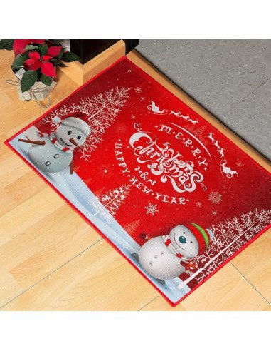 Tapete de Bienvenida Navideño importado al mayoreo en LHESH