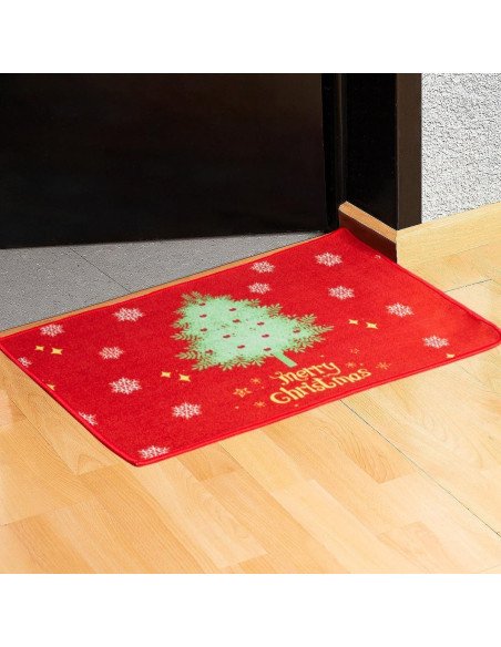 Tapete de Bienvenida Navideño importado al mayoreo en LHESH
