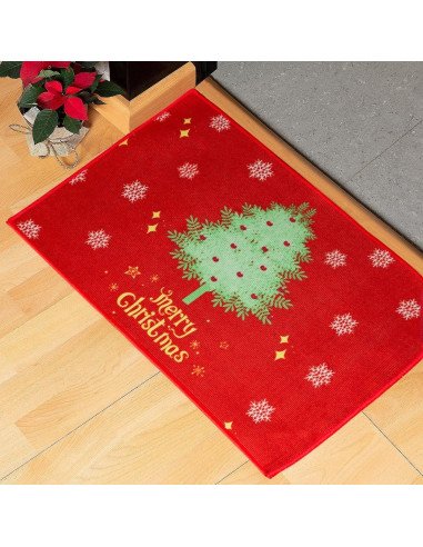 Tapete de Bienvenida Navideño importado al mayoreo en LHESH