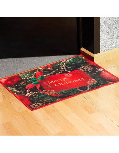 Tapete de Bienvenida Navideño importado al mayoreo en LHESH