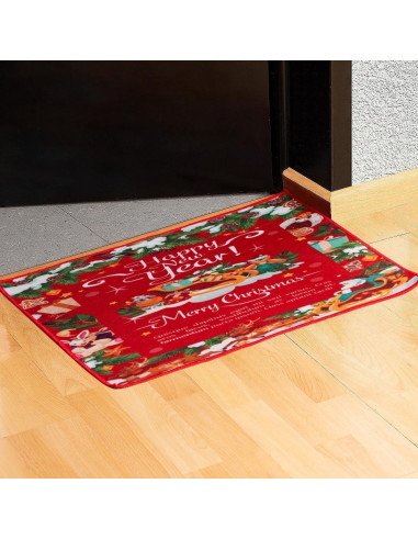 Tapete de Bienvenida Navideño importado al mayoreo en LHESH