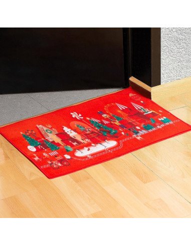 Tapete de Bienvenida Navideño importado al mayoreo en LHESH