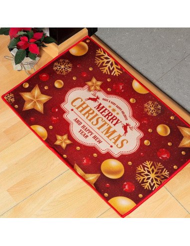 Tapete de Bienvenida Navideño importado al mayoreo en LHESH