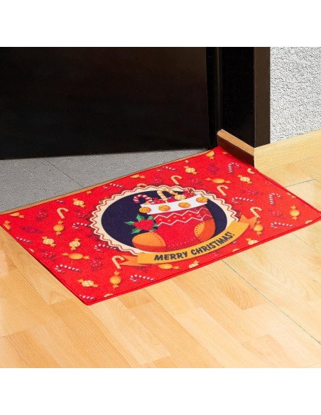 Tapete de Bienvenida Navideño importado al mayoreo en LHESH